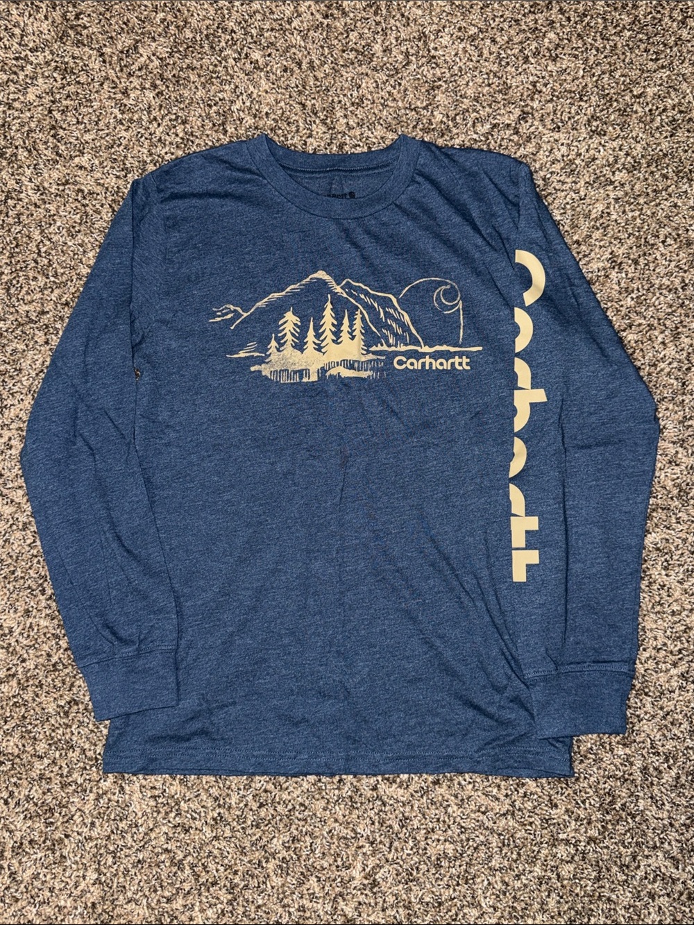 Carhartt Blue Long-Sleeve Tee size Medium 10/12